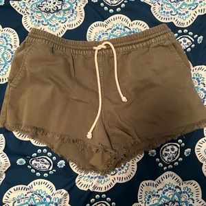 Aerie Olive Green Shorts